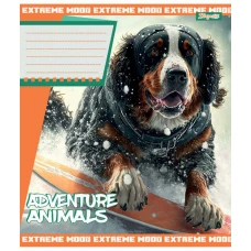 Зошит А5/24 арк кліт 1В Adventure animals, 766359