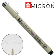 Лiнер PIGMA Micron (0.05), 0,2мм, Чорний, Sakura