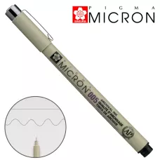 Лiнер PIGMA Micron (0.05), 0,2мм, Чорний, Sakura