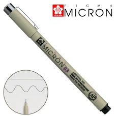 Лiнер PIGMA Micron (0.3), 0,35мм, Чорний, Sakura