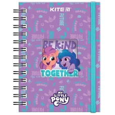 Блокнот вирубка, спіраль, на резинку, А6, 80арк., кліт, My Little Pony LP23-229 Kite