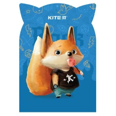 Блокнот м'яка обкл., 48 арк. кліт., Candy fox K22-461-3 Kite