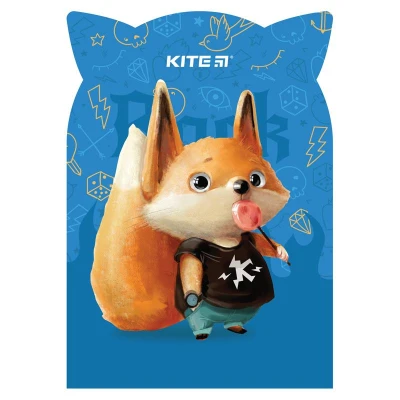 Блокнот м'яка обкл., 48 арк. кліт., Candy fox K22-461-3 Kite
