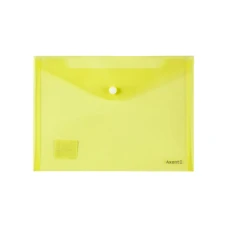 Папка на кнопці, А5, прозора жовта 1522-26-A