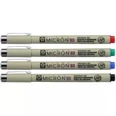 Лiнер PIGMA Micron (0.3), 0,35мм, Чорний, Sakura