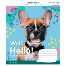 Зошит А5/18 арк кліт 1В Well, Hello!, 766322