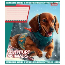Зошит А5/24 арк кліт 1В Adventure animals, 766359