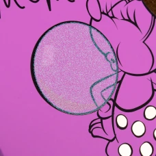 Щоденник шкільний YES інтегральний "Minnie Mouse" софт-тач, фольга золото, рожевий глітер, 911410
