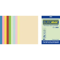 Папір кольоровий Euromax 80г/м2, PASTEL+INTENSIVE, 10кол. 50арк., BM.2721650E-99