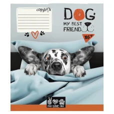 Зошит А5/36 арк кліт YES Dog my best friend, 765940