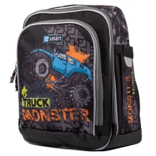 Рюкзак шкільний Smart H-55 "Monster Truck", чорний 38*24*14см., 558026