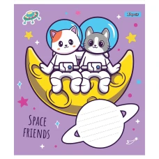 Зошит А5/12 арк лінія 1В Space friends, 765795