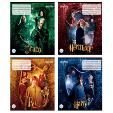 Зошит 12 арк., лінія, гібр. лак, Harry Potter HP21-234 Kite