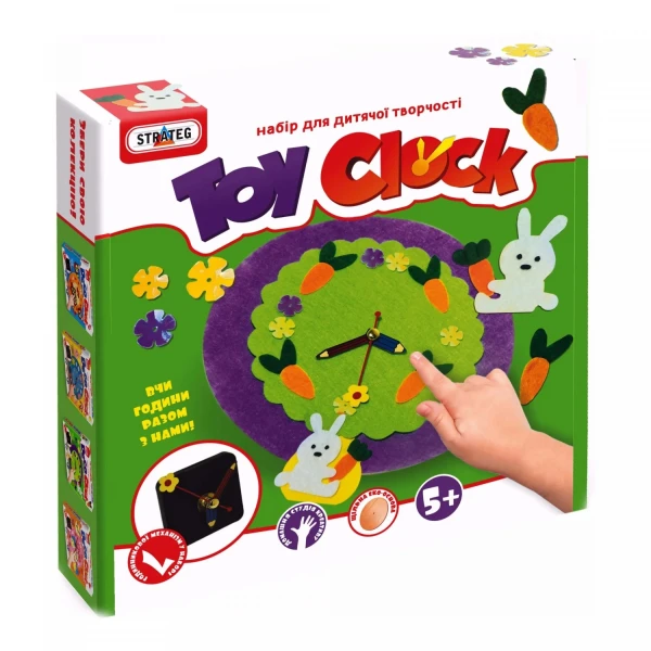 Набір для творчості "Toy clock - Заяча галявина" (укр.), в кор-ці 21,7см-24см-5 см