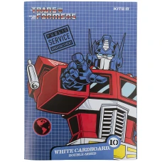 Картон білий двостор. (10арк) A4 Transformers TF21-254 Kite