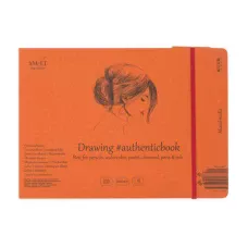 Альбом AUTHENTIC (mixed media) А5 (24,5*17,6см,) 200г/м2, 18л, білий колір, Smiltainis