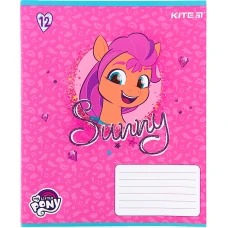 Зошит 12 арк., коса, УФ лак + глітер, My Little Pony LP22-235 Kite