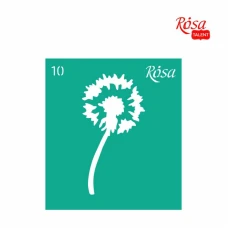 Трафарет багаторазовий самоклеючий 9*10см, №10, ROSA Talent