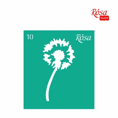 Трафарет багаторазовий самоклеючий 9*10см, №10, ROSA Talent