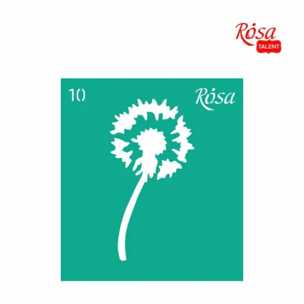 Трафарет багаторазовий самоклеючий 9*10см, №10, ROSA Talent