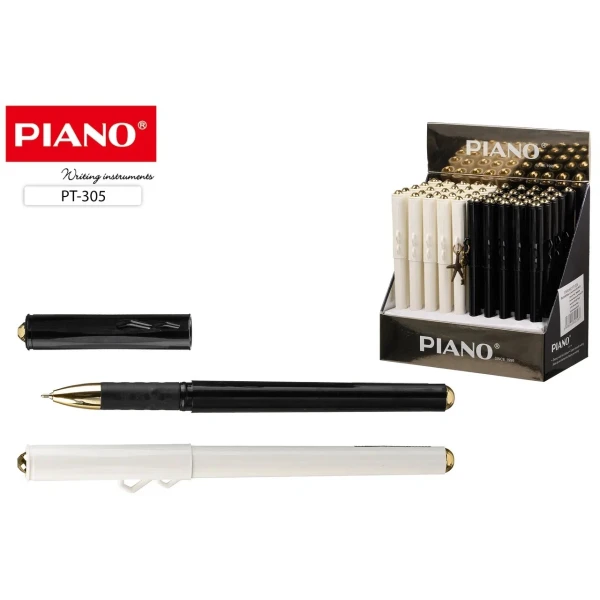 Ручка масляна Piano, 0,5 мм. синя, РТ-305