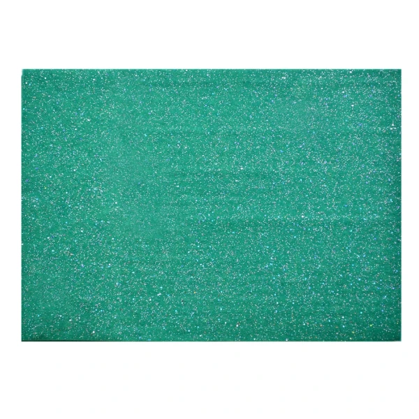 Фетр Santi м'який з гліттером, зелений, 21*30см., (ціна за 1 шт.) 741814