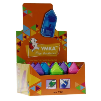 Точилка з контейнером + ластик, ТЧ64, Умка