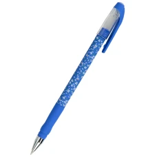 Ручка кулькова Blue floral, синя AB1049-36-A
