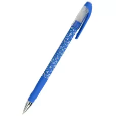 Ручка кулькова Blue floral, синя AB1049-36-A