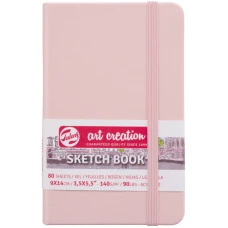 Блокнот для графіки Talens Art Creation 140г/м2, 9*14см, 80л., Pastel Pink, Royal Talens