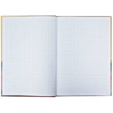 Книга записна А4, 96арк., кліт, тверда обкл., Waves, бронзова 8422-563-A