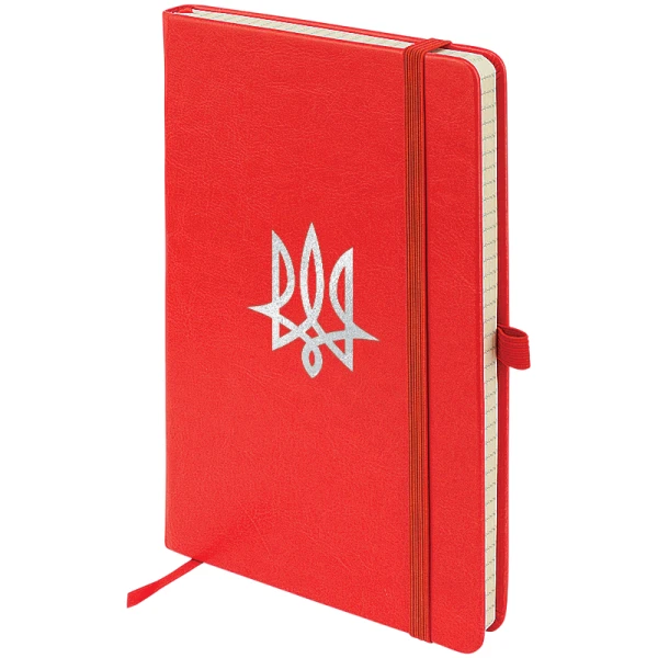Книга записна Partner Lux, 125*195, 96арк, кліт, червоний, Tryzub 8202-06-3-A