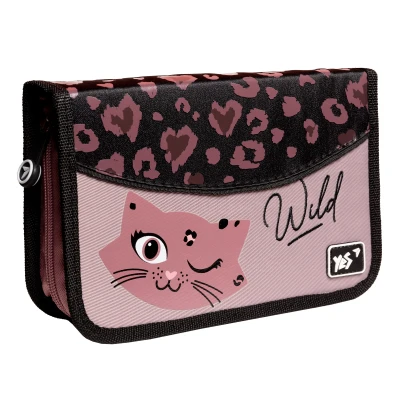 Пенал твердий YES одинарний без клапана HP-02 Wild kitty 533114