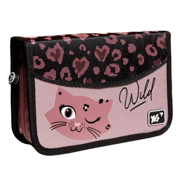 Пенал твердий YES одинарний без клапана HP-02 Wild kitty 533114
