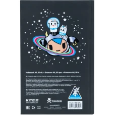 Книга записна А6, 80арк. кліт. тверда обкл. tokidoki TK22-199-1 Kite