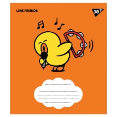 Зошит для нот А5, 12арк., "Line friends" 766255 YES