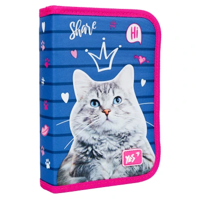 Пенал твердий YES одинарний з клапаном HP-03 Cats 533332