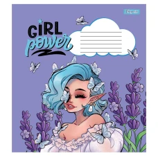 Зошит А5/12 арк коса 1В Girl power, 766551