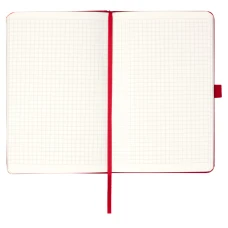Книга записна Partner, 125*195, 96арк, кліт, червоний 8201-03-А