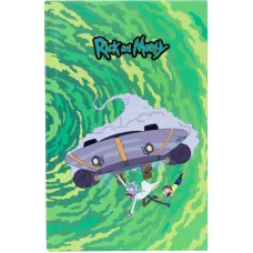Книга записна А6, 80арк. кліт. тверда обкл. Rick and Morty RM22-199-1 Kite