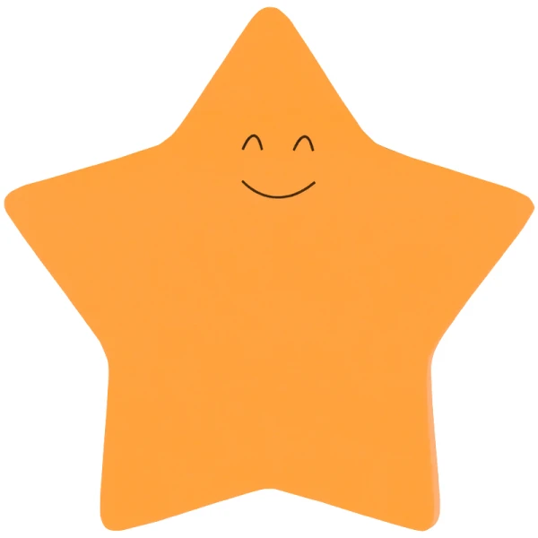 Папір з клейкою смужкою для записів "Star", 70*70мм, 50арк., 2444-03-A