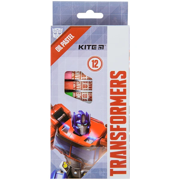 Пастель масляна, 12 кольорів Transformers TF22-071 Kite