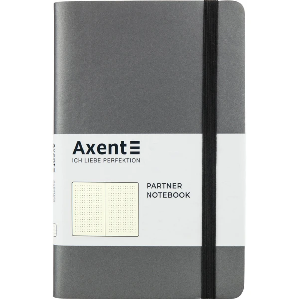 Книга записна Partner Soft, 125*195, 96арк, крап, сіра 8310-15-A