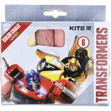 Крейда кольорова Jumbo, 6 кол. Transformers TF21-073 Kite