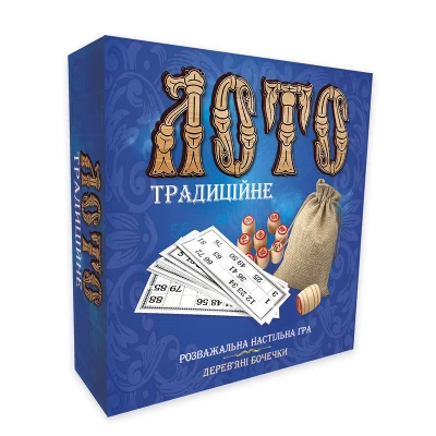 Лото з дерев'яними бочонками 30315 
