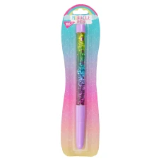 Ручка кулькова масляна з рідиною і глітером Violet Miracle 411889 YES