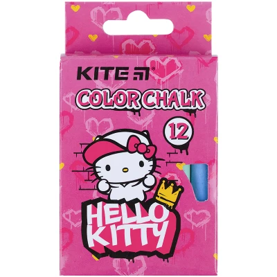 Крейда кольорова, 12 шт. Hello Kitty HK21-075 Kite