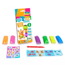 Набір для ліплення з тістом 6 кольорів Neon Assorted TM Lovin 41197 Окто