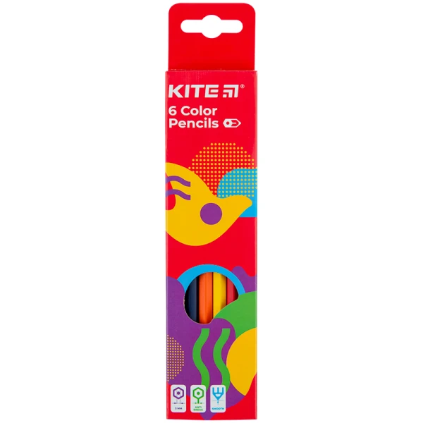 Олівці кольорові, 6 шт. Kite Fantasy K22-050-2