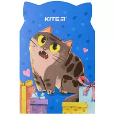 Блокнот м'яка обкл., 48 арк. кліт., Gift cat K22-461-1 Kite